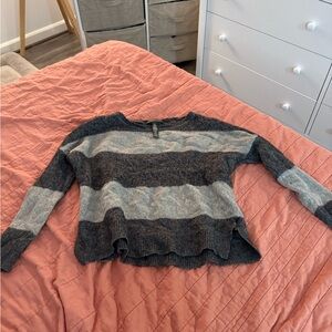 Ralph Lauren Striped light Gray and dark gray Sweater